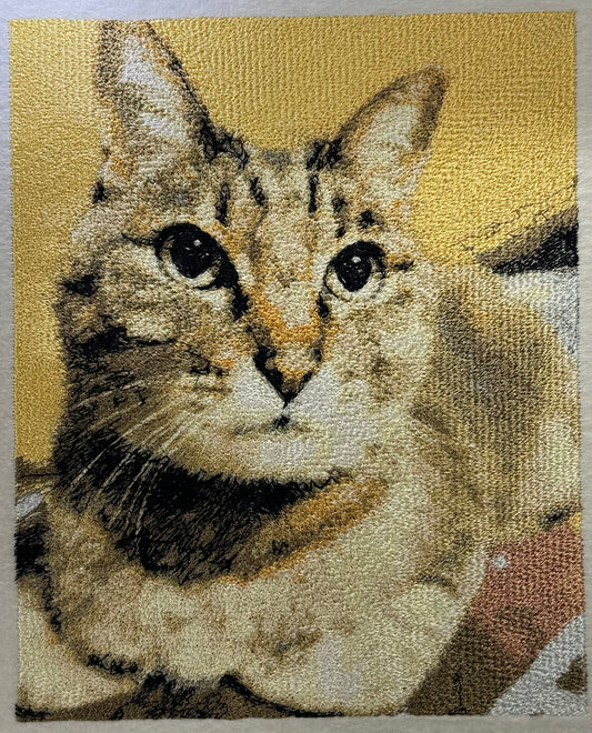 フォト刺繍 『シマ』 切りっぱなし